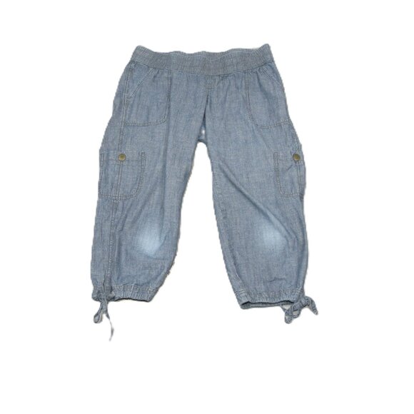 Old Navy 100% Cotton Lightweight Denim Capri Pants Size XS - Picture 3 of 4